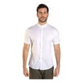 thumbnail image 2 of Camisa Manga Corta Hombre Casual Cuello Mao Stretch Blanca, 2 of 8