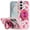 10, variant on For Samsung s25 FE Metal Diamond CD Pattern Design Matte Finished Hybrid with Rotational Ring [Car Mount Friendly] Case - Floral D