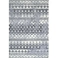 thumbnail image 3 of JONATHAN Y MOROCCAN HYPE 5 x 8 Area Rug, Azmar Moroccan Geometric Distressed - Ivory/Black, MOH504A-5, 3 of 10
