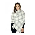 thumbnail image 3 of Casaba Womens Warm Winter Scarves Scarf Wraps Shawls Triangle Rustic Plaid, 3 of 50