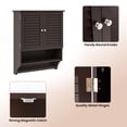 thumbnail image 3 of 2-Doors Bathroom Wall-Mounted Medicine Cabinet with Towel Bar, 3 of 5