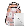 thumbnail image 7 of FORMRS Unisex Backpack Elementary School Travel Bookbag with Reflective Stripes, Cartoon Halloween Ghosts, 7 of 7