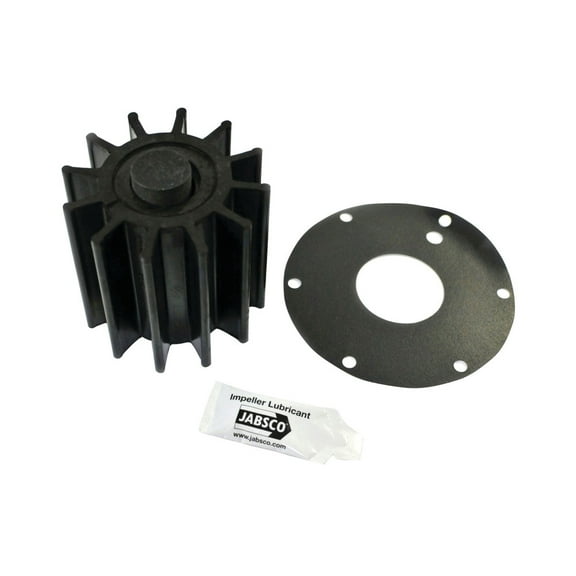9" JABSCO Black Neoprene 12 Blade Impeller Kit