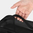 thumbnail image 3 of Bolsa de cosméticos de malla de nailon, caja de maquillaje de secado rápido para vacaciones (negro de doble capa) Ygjytge Cuidado Belleza, 3 of 4