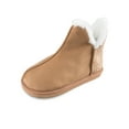 thumbnail image 4 of Jessica Simpson Womens Microsuede Bootie Slippers with Indoor/Outdoor Sole, 4 of 9