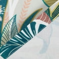 thumbnail image 3 of Rod Pocket Printed Valance for Kitchen, Green Plant Collection Nature Theme Linen Textured Small Window Drapes for Bathroom Kid''s Room, 52 x 18 Inches, 1 Panel, 3 of 6