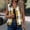 Yellow, variant on Sevevn Women's Plaid Zip Up Sleeveless Bomber Vest Ribbed Collar Short Waistcoat with Pockets Fall Casual Outerwear Green XL