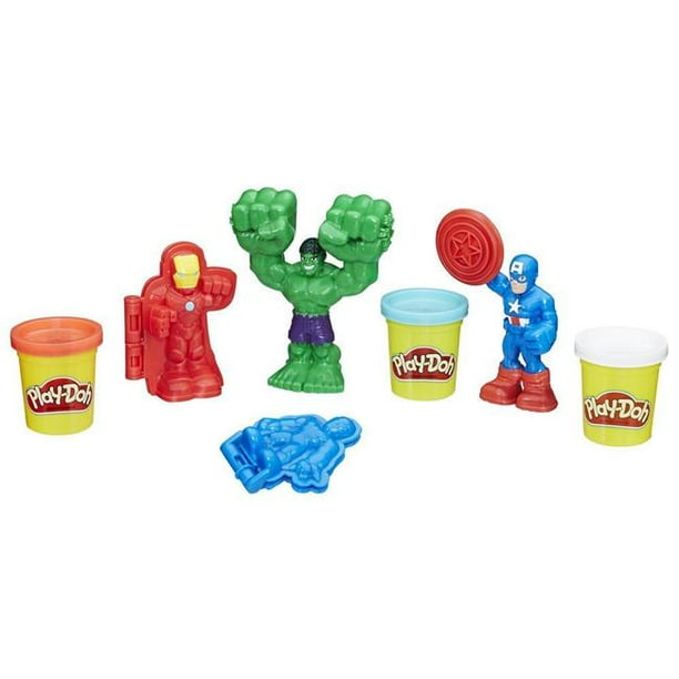 Hasbro HSBE0375 Play Doh Marvel Hero Tools Set of 4 Walmart
