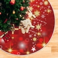 thumbnail image 5 of FMSHPON Fashionable Christmas Tree Xmas Christmas Tree Skirt Stand Mat for Holiday Party Decoration Indoor Outdoor 48 inches, 5 of 6