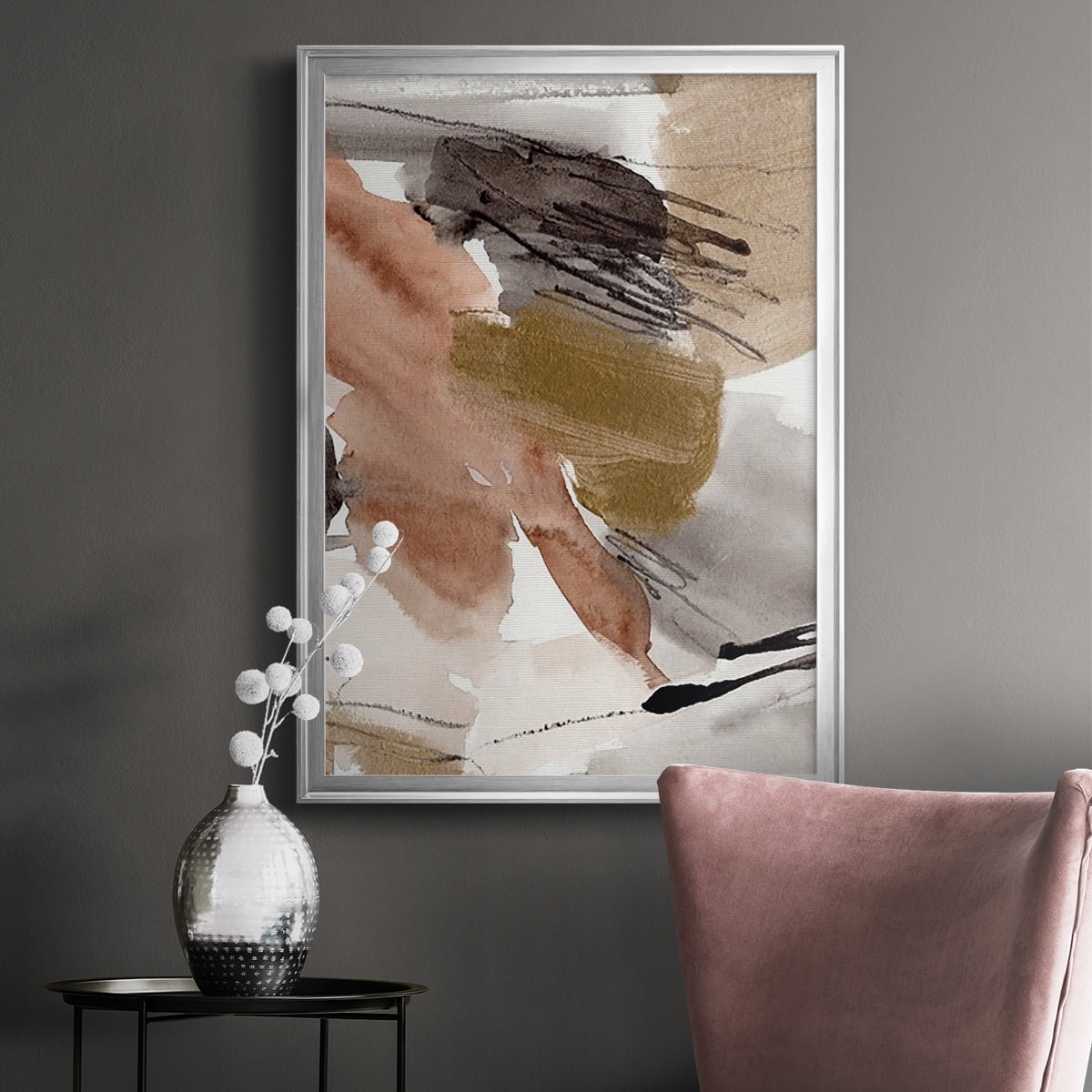 Antique Gold II Premium Framed Print, in Gold, Black, or Silver - Ready to Hang