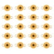 thumbnail image 1 of 20pcs aleación margarita flor en forma colgantes collar haciendo colgante llavero colgante, 1 of 5