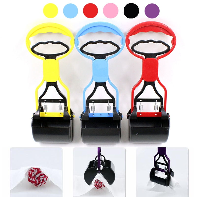 Cat Dog Pooper Scooper Waste Easy Pickup Walking Pet Puppy Poo Poop Grabber Picker Cleaning Tool