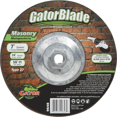 UPC 082354096489 product image for Gator Blade Type 27 Cut-Off Wheel | upcitemdb.com