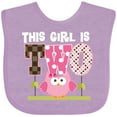 thumbnail image 3 of Inktastic 2nd Birthday Cute Owl 2 Year Old Girls Baby Bib, 3 of 4