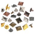 thumbnail image 5 of 120 Sets 12mm Pyramid Earrings Clothing Square Rivets Leather Fabric Metal Studs for Shoes Bags Waist Craft, 5 of 5