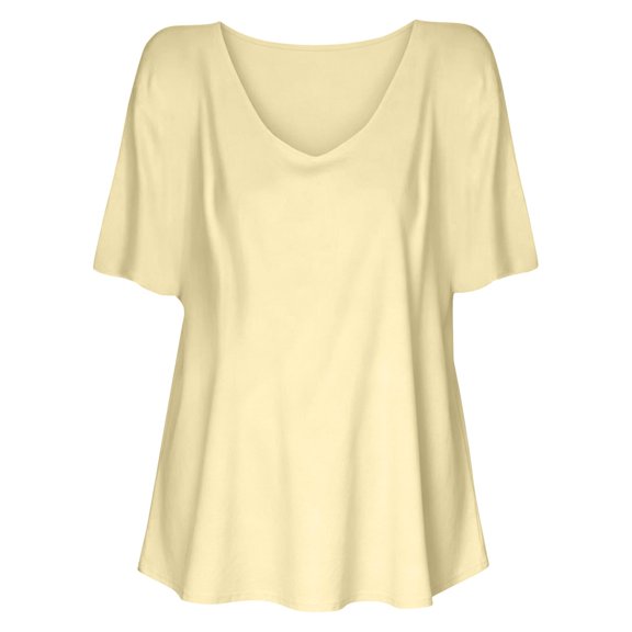 V Neck T Shirts for Women V Neck Short Sleeve Pullover with Relaxed Basic Fit for Travel Commutes and Casual Days Loose Fit Tees Blouses