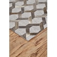 thumbnail image 2 of Feizy Fannin Transitional Geometric, Gray/Taupe/Silver, 5' x 8' Area Rug Fade Resistant Sheen Mid-Century Modern Trellis & Lattice Design Carpet for Living Dining Bed Room, 2 of 4