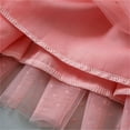 thumbnail image 4 of HAYIMI Child Elegant Solid Color Dress With Puff Sleeves Heart Cutouts And Bow Detail For Girls Holiday Special Occasion Back To School Swing Flowy Kids Sundress, 4 of 8