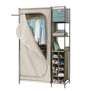 Better Homes & Gardens Farmhouse Grey Wood and Metal Garment Rack