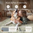 thumbnail image 5 of BERTHMEER 2'x8' Runner Rugs for Hallway Kitchen Bedroom Bathroom Entryway Entrance Oriental Floral Vintage Farmhouse Non Slip Machine Washable Traditional Distressed Rugs, Green, 5 of 7
