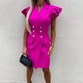 thumbnail image 2 of IROINNID Women's Sleeveless Bodycon Dress V-Neck Casual Sexy Dresses Summer Zipper Mini Dress Strapless Solid Color Dress, 2 of 5