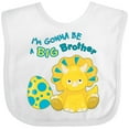 thumbnail image 3 of Inktastic I'm Gonna Be a Brother-dino Boys Baby Bib, 3 of 4