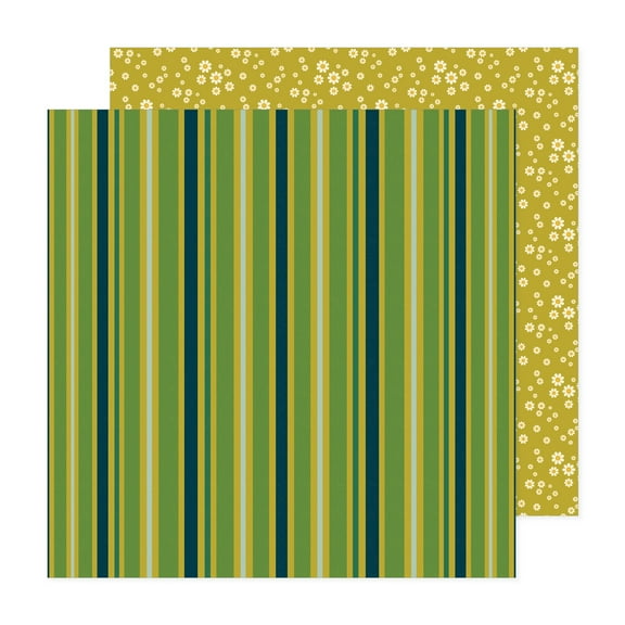 Jen Hadfield Groovy Darlin' Double-Sided Cardstock 12"X12"-Stripes