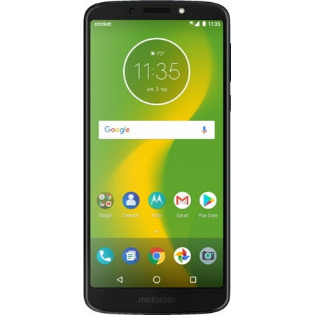 Cricket Wireless Motorola Moto G6 Forge 16GB Prepaid Smartphone, Deep (Best Cell Phone Service For Elderly)