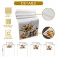 thumbnail image 5 of Thanksgiving Sunflower Table Runner, Autumn Thanksgiving Kitchen Dining Table Decoration for Home Party Decor 13x108 Inches, 5 of 9