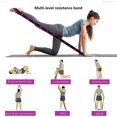 thumbnail image 3 of 2 bandas elásticas para yoga CHAO CON 8 bucles rojo + negro, 3 of 5