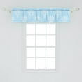 thumbnail image 2 of Ambesonne Hot Air Balloon Valance Pack of 2, Zentangle Vehicle, 54"X12", Pale Blue White, 2 of 2