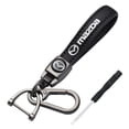 thumbnail image 5 of Genuine Leather Car Logo Keychain Compatible with Mazda Keychain Leather Keychain Suitable for Women and Men Mazda Accessories, 5 of 5