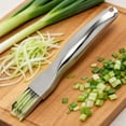 thumbnail image 1 of 3Pcs Stainless Steel Vegetable Chopper, Vacemry Stainless Steel Vegetable Chopper, Manual Kitchen Gadget for Scallion Pepper Garlic Onion, Portable Handheld Slicer Dicer for Home Cooking Countertop, 1 of 8