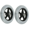 thumbnail image 1 of y 2 Pcs Roues de Rechange pour Déambulateur Fauteuil Roulant Pneus Pleins, 1 of 5