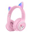 thumbnail image 1 of Auriculares Bonitos auriculares para juegos con orejas de gato Luz RGB ajustable Compatible con Bluetooth 5.3 EDR Ehuebsd Para estrenar, 1 of 3