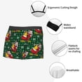 thumbnail image 3 of Yiaed Vintage Santa Skiing Green Plaid Print Men's Soft Cotton Boxer Shorts Breathable Boxers Underwear Moisture-Wicking Underwear Stretch Boxer Briefs for Man-Small, 3 of 5
