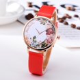 thumbnail image 2 of Fashion Simple Dial Belt Women's Quartz Watch Delicate Flower Printing No Word Backing, 2 of 4