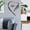 Black, variant on Heart-Shaped Acrylic Mirror Wall Decal, 3D Self-Adhesive Wall Sticker, Removable Reflective Design, Wall Art Decor, Home Decoration, for Living Room Bedroom 17"x22.4"(Yellow)