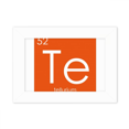thumbnail image 1 of Chestry Elements Period Table Semetal Tellurium Te Photo Mount Frame Picture Art Painting Desktop 5x7 inch, 1 of 3