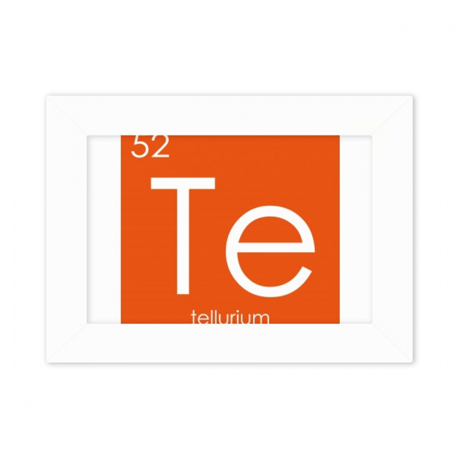 Chestry Elements Period Table Semetal Tellurium Te Photo Mount Frame Picture Art Painting Desktop 5x7 inch