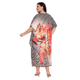 thumbnail image 6 of Oussum Women Plus Size Kaftan Dress V Neck Kimono Style Loungwear Beach Long Caftan Maxi Dress, 6 of 7