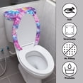 thumbnail image 3 of HELLHERO Tie-dye Toilet Bowl Cover Soft & Machine Washable Toilet Seat Lid Cover Set Stretch Fit 2 Pcs Set, 3 of 4
