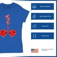 thumbnail image 4 of Tee Hunt Love Birds T-Shrit Merry Christmas Romanticbirds Xmas Women's T-Shirt Tee, Blue, Large, 4 of 5