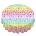 thumbnail image 2 of Pioneer Flower Floral Print Pattern Round Tablecloth 60 X 60 Inch, Wrinkle Resistant Wipeable Table Cloth for Kitchen Dining Picnic Patio Party, 2 of 6