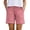 Pink, variant on Women's Linen Casual Shorts with Elastic High Waist, Loose Drawstring Summer Beach Bottoms with Pockets, Solid Color Breathable Lounge Pants for Vacation and Travel