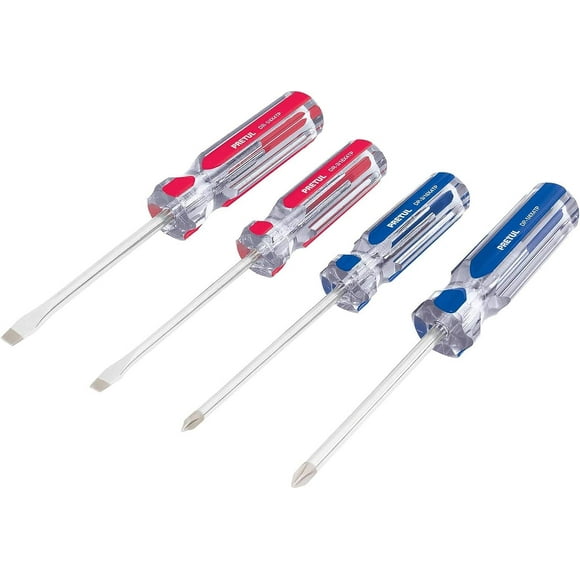Juego de Desarmadores 4 Piezas Pretul Mango PVC 20212