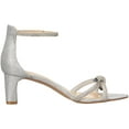 thumbnail image 6 of Jewel Badgley Mischka Womens Lena Heeled Sandal 10 Silver, 6 of 7