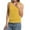Yellow, variant on Women's Casual Banded Bottom Cami Shirt V Neck Sleeveless Loose Summer Tank Top Camisole