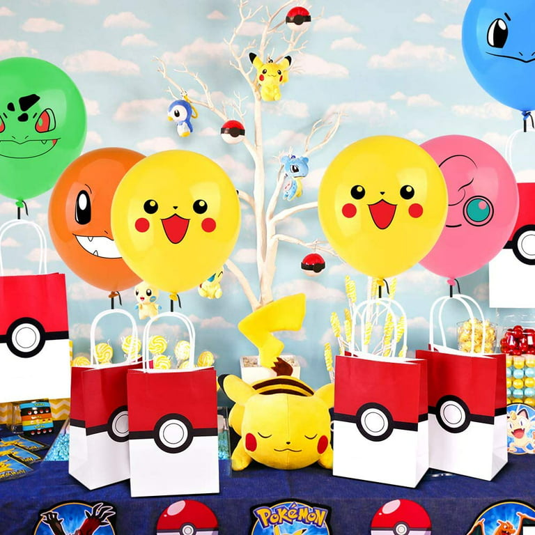 Ensemble de décoration d'anniversaire Pokemon, ballons de bannière joyeux  anniversaire ballons en aluminium Pokemon ballons Pikachu - Cdiscount Maison