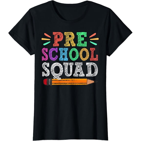 Preschool Squad T-Shirt Preschool Gift Back To School T-Shirt